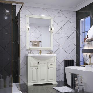 Тумба под раковину Opadiris Риспекто 00-00006703 85 слоновая кость